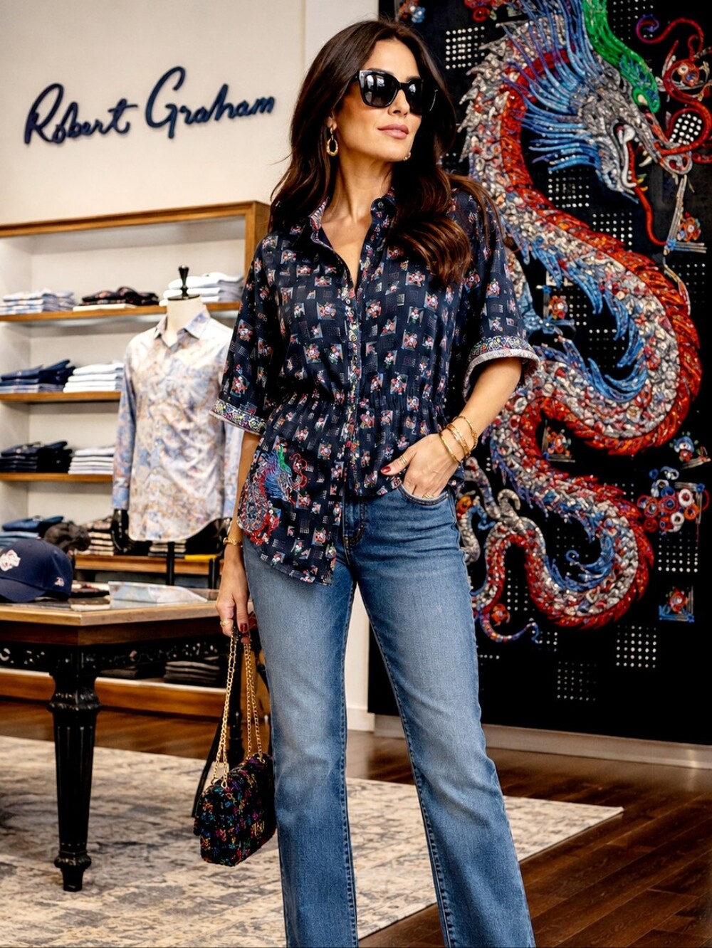 Robert Graham  Floral Shirt / NEW